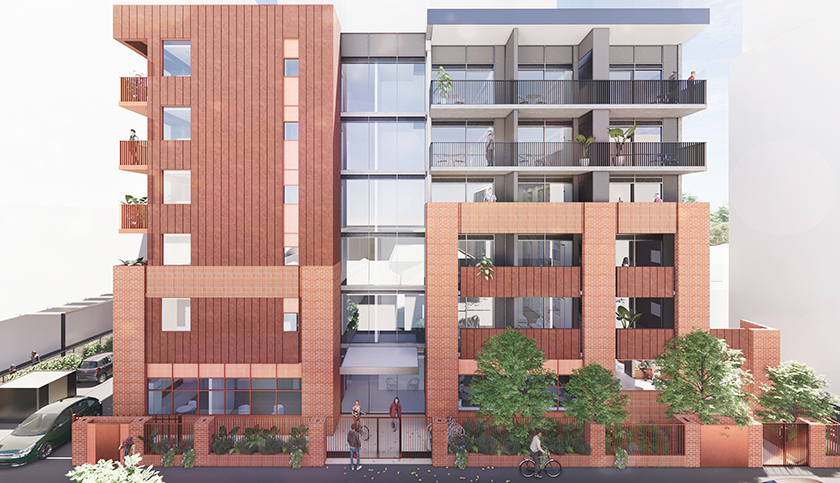 Artist impression of new Tucker Street apartments to support vulnerable women