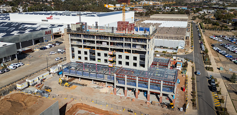 Construction progress at Thrive housing development at Tonsley Construction progress at Thrive housing development at Tonsley