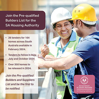Join the Pre-Qualified Builders List for the SA Housing Authority