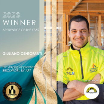 Building Excellence Awards 2023, our successful applicant, Guillano Centofanti