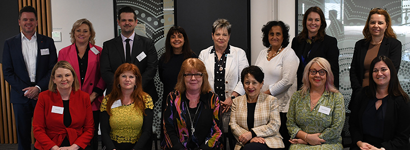 Housing Security for Older Women Taskforce, Absent from Photo:  Taskforce members Olive Bennell, CEO of Nunga Mi:Minar - Northern Regional Aboriginal Family Violence Service, and Melanie McLeod - Senior Manager, PwC Indigenous Consulting